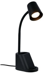 Lampada Da Tavolo Moderna Pahu Metallo Nero 1 Luce Gu10