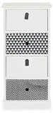 Cassettiera DKD Home Decor Grigio Bianco Legno di  paulownia (36 x 25 x 79 cm)