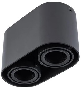 Faretto SIROK 2xGU10/30W/230V nero