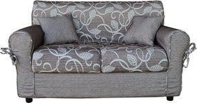 Divano 2 posti in tessuto sfoderabile 150 cm PANAMA Marrone/Beige