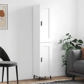 Credenza Bianca 34,5x34x180 Cm İn Legno Multistrato /