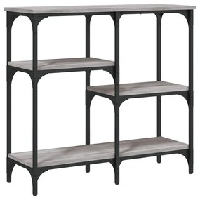 Tavolo consolle grigio sonoma 80x29x75 cm in legno multistrato