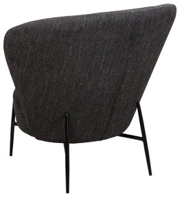 Poltrona antracite in tessuto bouclé Orbit - DAN-FORM Denmark