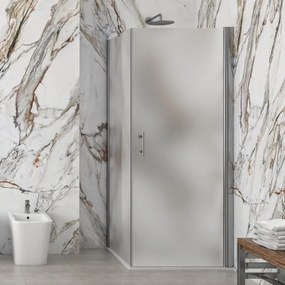 Box doccia 70x90 battente 90 fisso 70 vetro satinato altezza 200h | KS2800FAO - KAMALU