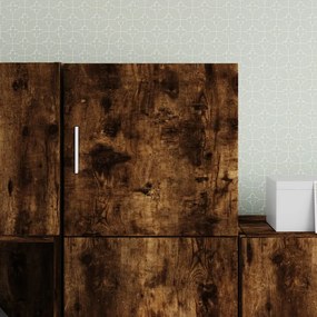 Mobile A Parete Rovere Fumo 40x42,5x40 Cm İn Legno Multistrato /