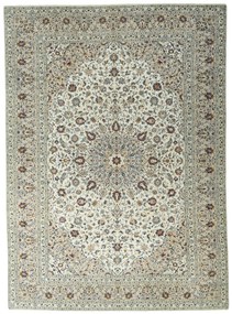 Kashan Tappeto 400 x 290 Beige (Iran) Annodato A Mano