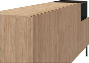 Cassettiera color legno naturale 180x80 cm Cailin - Marckeric