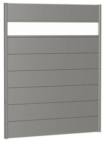 Frangivista in acciaio con vetro, grigio quarzo metallizzato 145 x 182 cm,spessore 44 mm