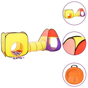 Tenda Da Gioco Per Bambini 250 Palline Multicolore 255x80x100cm /