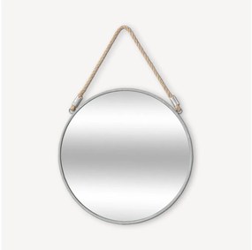 Atmosphera - Specchio da parete EDEN diametro 38 cm argento