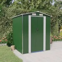 Capanno da Giardino Verde 192x191x223cm Acciaio Zincato 3147427