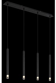 Globo 15629-4 - Lampadario a sospensione con filo BLAKE 4xG9/4W/230V nero