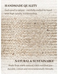 Poggiapiedi greige Jutta Greige – Hanse Home