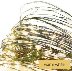 Catena LED da esterno natalizia 150xLED/20m IP44 bianco caldo