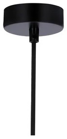 Lampadario a sospensione con filo FLEN 1xE27/40W/230V diametro 20 cm nero