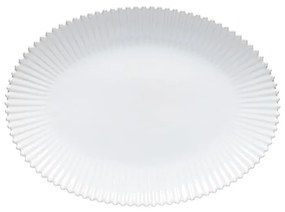 Piatto da portata in gres bianco 37x51 cm Pearl - Costa Nova
