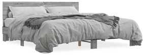 Giroletto Grigio Sonoma 200x200 Cm İn Legno Multistrato Metallo /