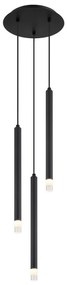 Globo 15629-3 - Lampadario a sospensione con filo BLAKE 3xG9/4W/230V diametro 24 cm nero