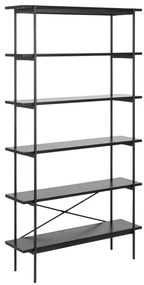 Scaffale nero effetto frassino 94x172 cm Angus - Actona