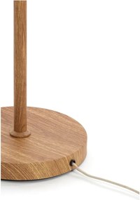 Lampada da terra in colore naturale con paralume in tessuto (altezza 159 cm) Dania - Light &amp; Living