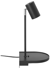 Nordlux - Lampada da parete con mensola CODY 1xGU10/15W/230V nera