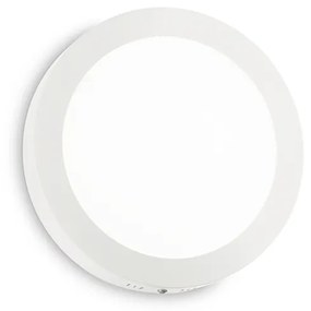 Applique Moderna Round Universal Alluminio-Plastiche Bianco Led 19W 3000K D22