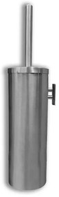 Scopino WC a muro in acciaio inox satinato