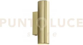 Applique a parete duduk tonda oro 2 luci attacco gu10 mini 7x5x18cm...