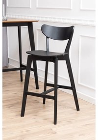 Sgabelli da bar in legno di gomma nera in set da 2 105 cm Roxby - Actona