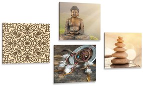 Set di quadri – Buddha armonioso