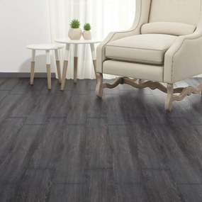 Listoni Pavimento Autoadesivi Pvc 2,51m² 2mm Bianco E Nero /