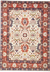 Varamin Tappeto 110 x 150 Beige (Iran) Annodato A Mano