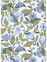 Scion Carta da parati Dancing Daisies - Cornflower