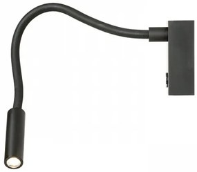 RED - Design Rendl - R10541 - Lampada LED flessibile AIM LED/3W/230V nera