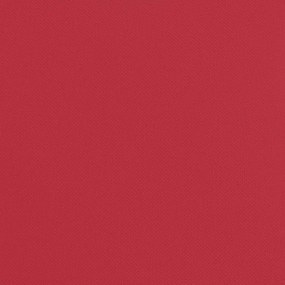 Lettino Prendisole Pieghevole Rosso in Tessuto Oxford e Acciaio
