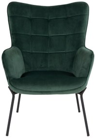 Poltrona in velluto verde Glasgow - House Nordic