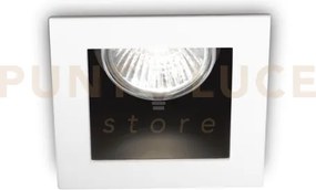 Funky faretto incasso bianco 1 luce attacco gu10 9x9cm