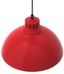 Lampadario a cavo SVEN 1xE27/15W/230V rosso