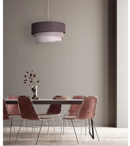 Duolla - Lampadario a sospensione con filo TRIO 1xE27/40W/230V diametro 45 cm antracite/grigio/bianco