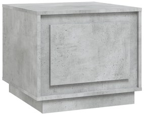 Tavolino da salotto grigio cemento 51x50x44cm legno multistrato