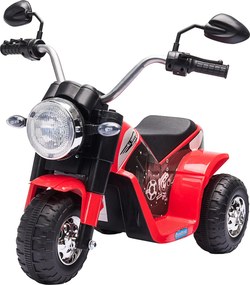 Moto Elettrica per Bambini 6V 3 Ruote Rossa...