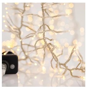 Catena LED natalizia da esterno CLUSTER 768xLED/8 funzioni 9 m IP44 bianco caldo