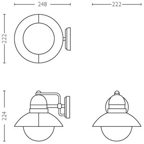 Philips 17237/30/PN - Lampada da esterno MYGARDEN HOVERFLY 1xE27/60W/230V