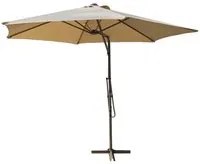 Ombrellone 300x300 cm telo tortora