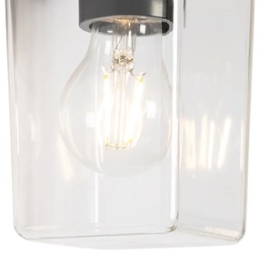 Lampada da parete per esterni moderna nera IP54 - Chimay