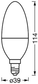 Lampadina LED Antibatterica Dimmerabile B40 E14/4,9W/230V Wi-Fi - Ledvance