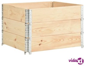vidaXL Fioriere Rialzate 3 pz 100x100 cm in Legno Massello di Pino