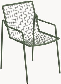 Sedia da giardino impilabile con braccioli Rio R50