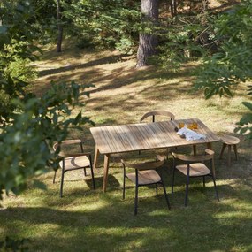 Tikamoon - Tavolo da giardino in legno di teak riciclato 200 Katrine