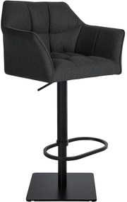 Sgabello Bar Regolabile İn Feltro - Damaso: Eleganza E Comfort Unici / Anthrazit / Schwarz